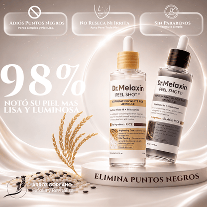 Dr.Melaxin Black & White Rice™ - Piel Lisa y Pura