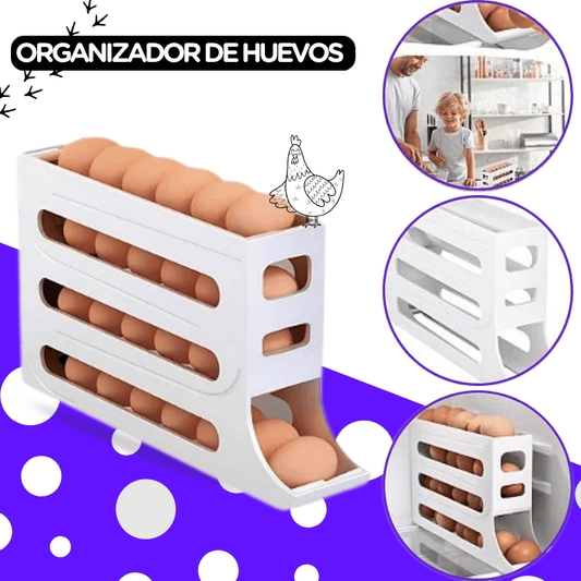 Organizador de Huevos Automático | 4 Niveles