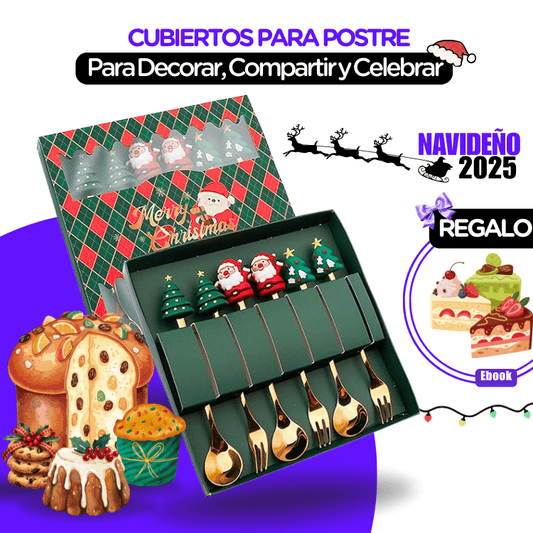 Cubiertos Para Postres | Navidad & Estilo