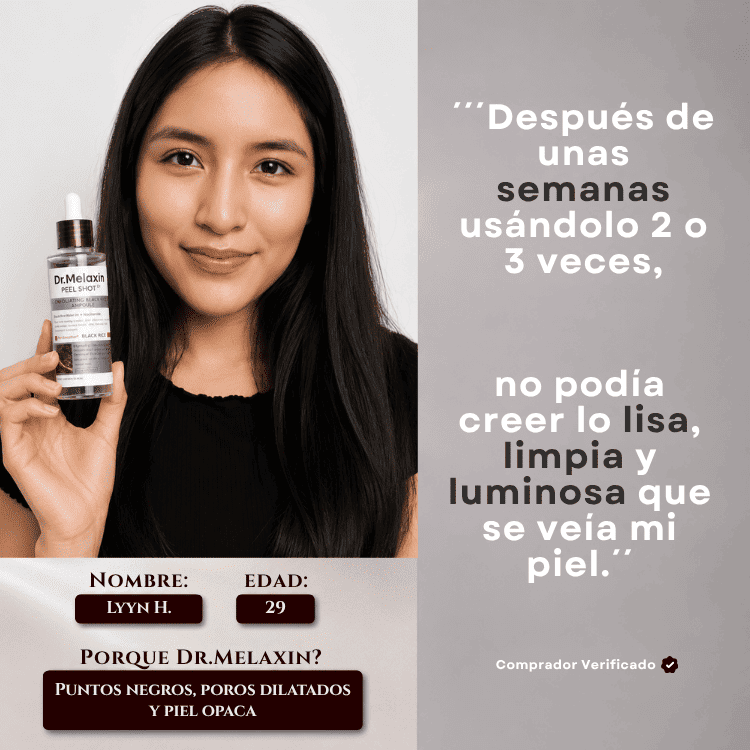 Dr.Melaxin Black & White Rice™ - Piel Lisa y Pura