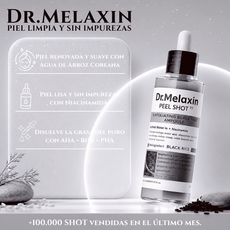 Dr.Melaxin Black & White Rice™ - Piel Lisa y Pura