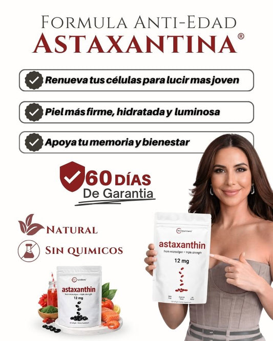 Astaxantina® | Formula Anti-edad + Regalo 🎁